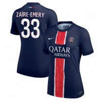 Paris Saint-Germain Warren Zaire-Emery #33 Fußballbekleidung Heimtrikot Damen 2024-25 Kurzarm